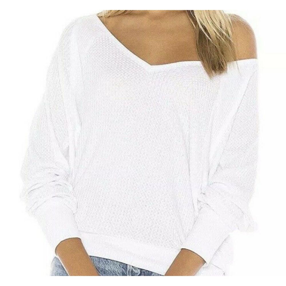 Free People Santa Clara Oversized Thermal Top NWT
